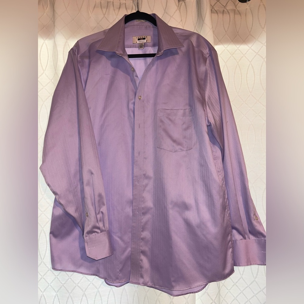 Joseph Purple Satin Dress Shirt Professional